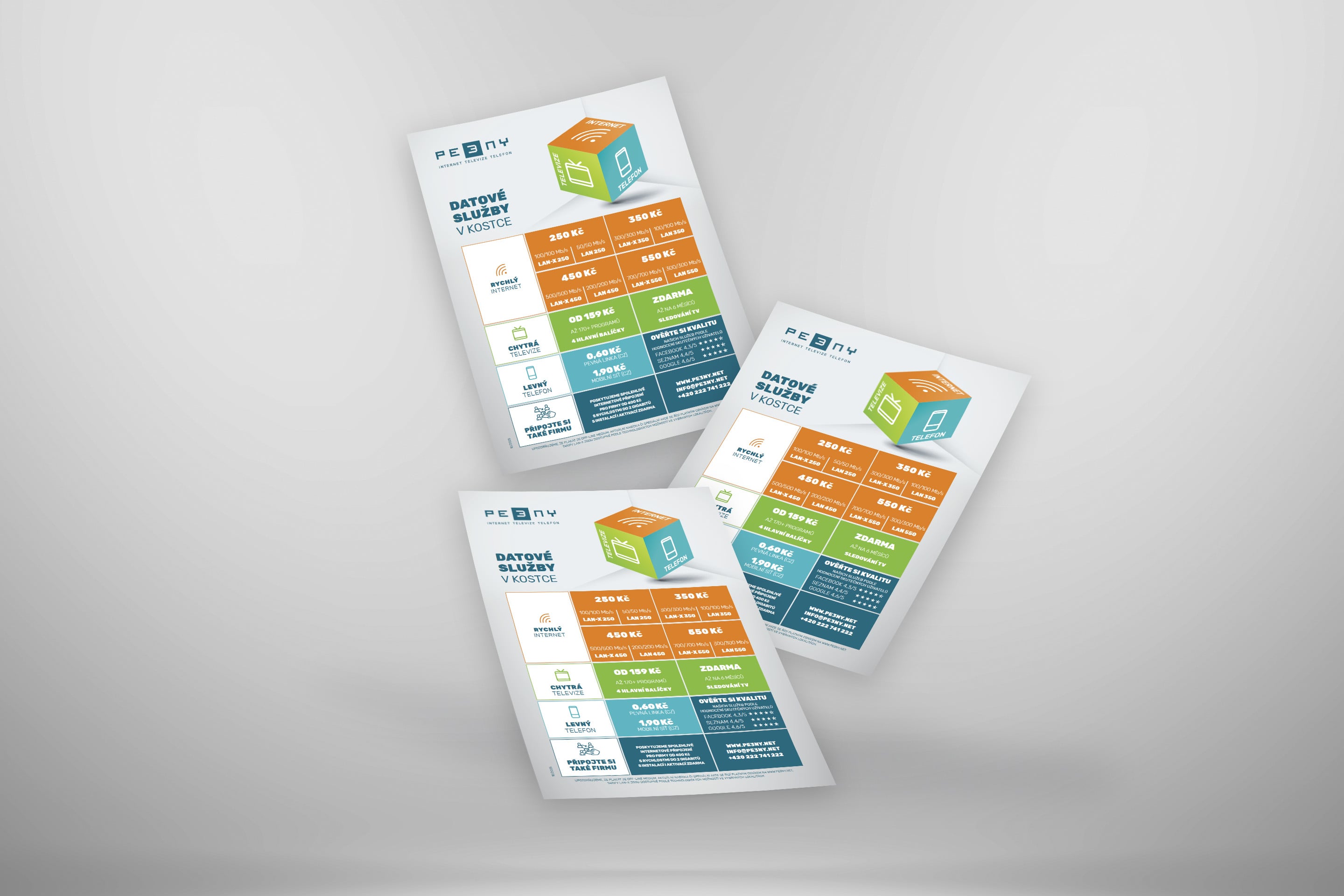 Plakát s nabídkou služeb LAN/LAN-X