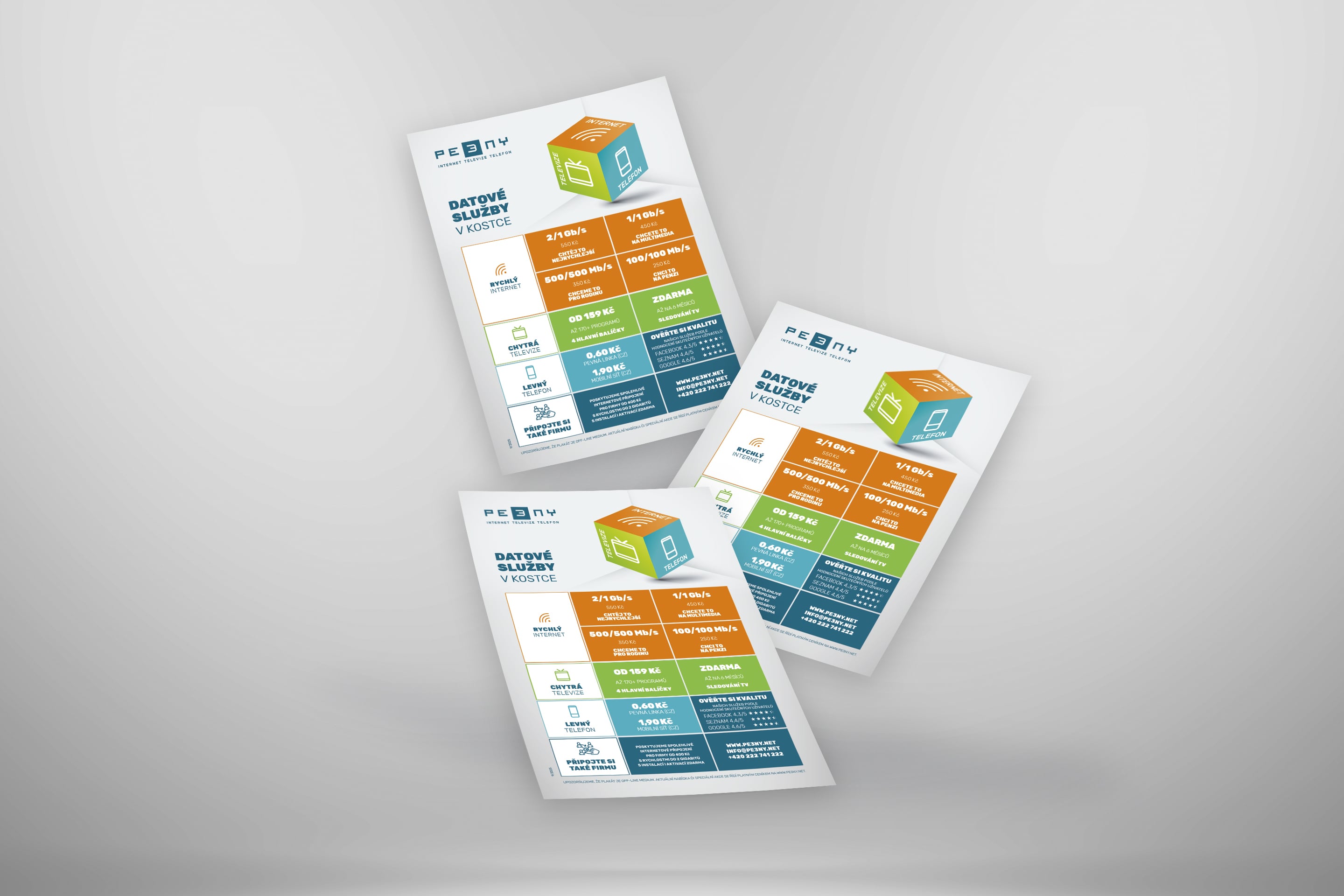 Plakát s nabídkou služeb OPTI